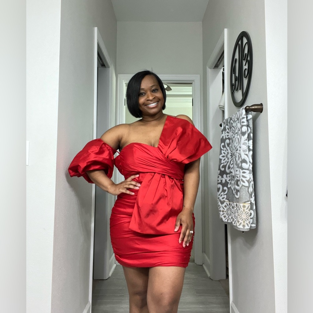 ASOS Red Bow Dress